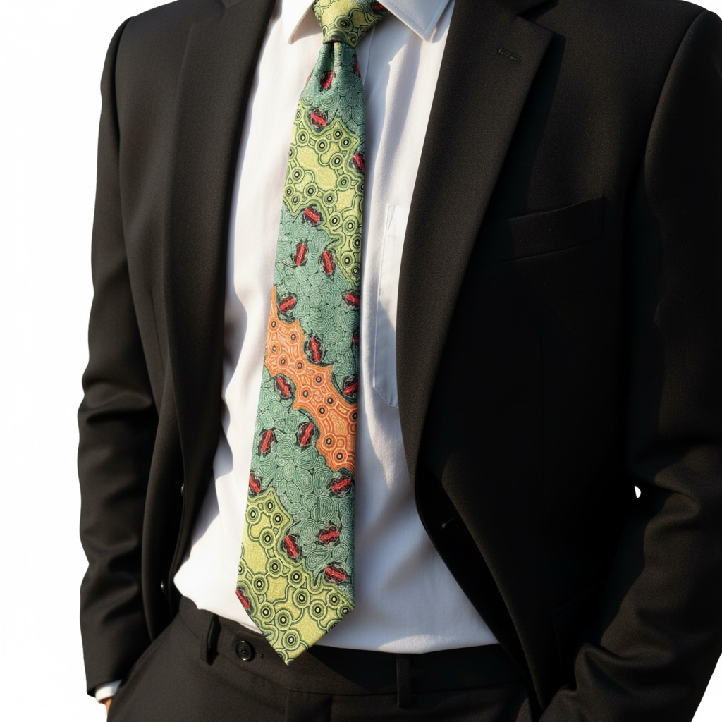 Booyi (Southwestern Snake-Necked Turtle) Indigenous Tie