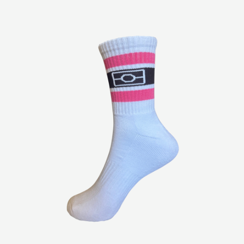 Cotton Aboriginal flag socks - Pink