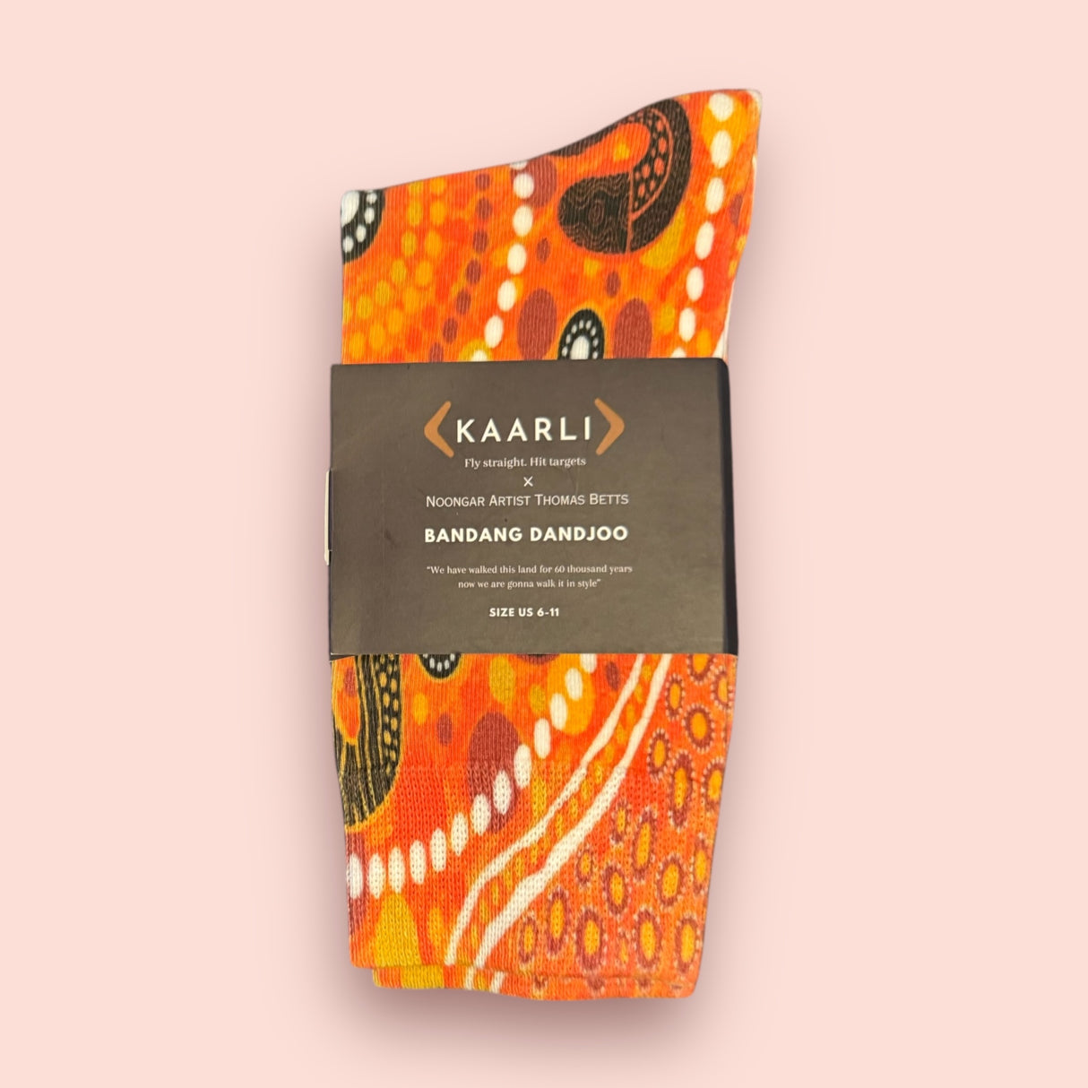 Bandang dandjoo (all together ) Aboriginal socks