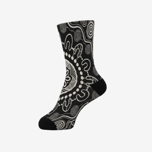 Mandja (gathering) Aboriginal socks