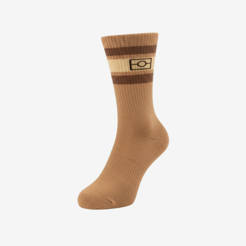 Cotton Aboriginal flag socks - Mocha