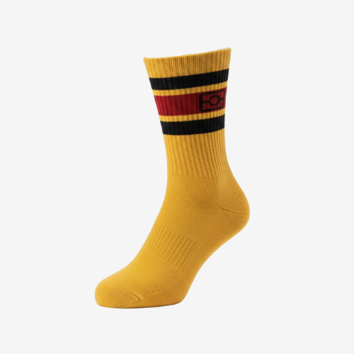Cotton Aboriginal flag socks - Yellow