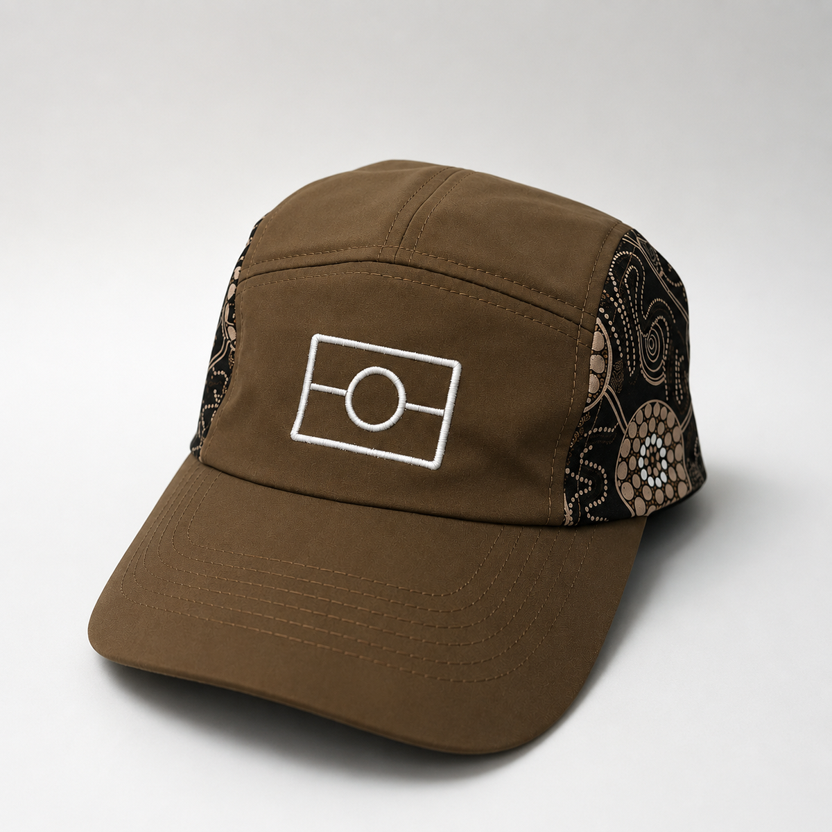 Brown - Label Panel Hat