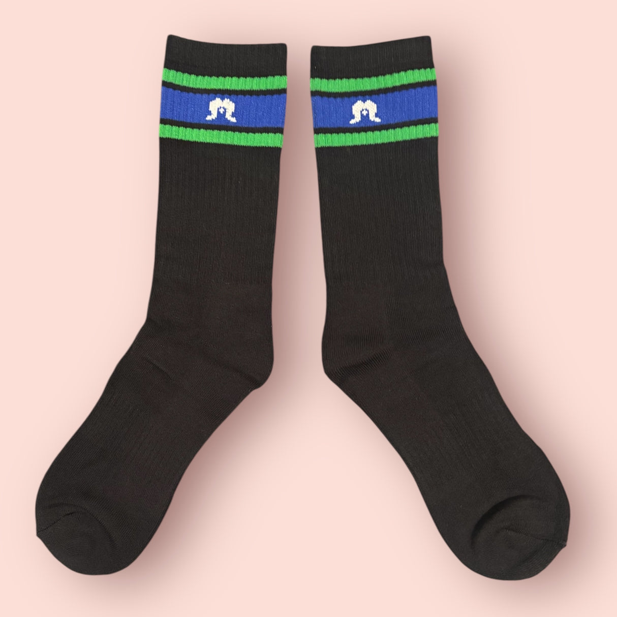 Cotton TSI flag socks - Black