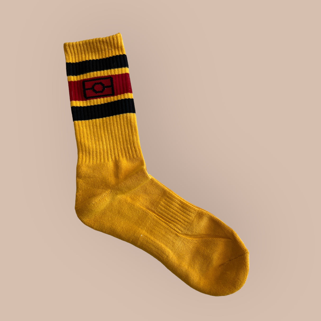 Cotton Aboriginal flag socks - Yellow