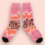 Ngar dang wer mandja (Hunt and Gather) Aboriginal socks