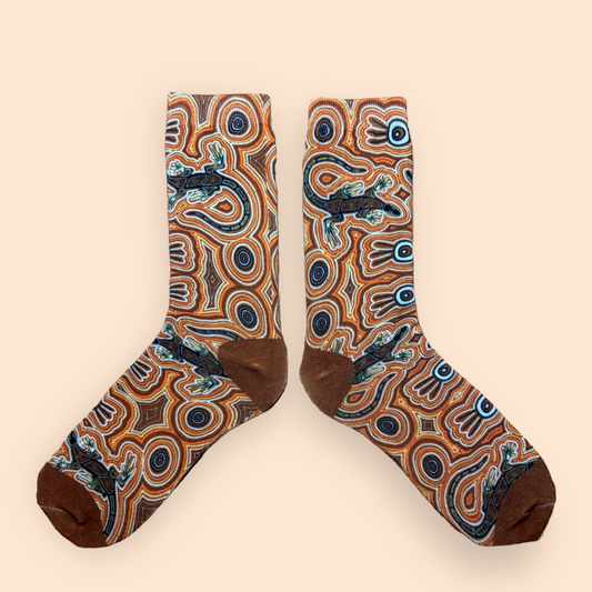 Kaarda (Goanna) Aboriginal socks