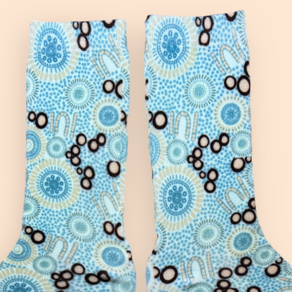 Mayi Warranya (collecting bush fruit) Aboriginal socks