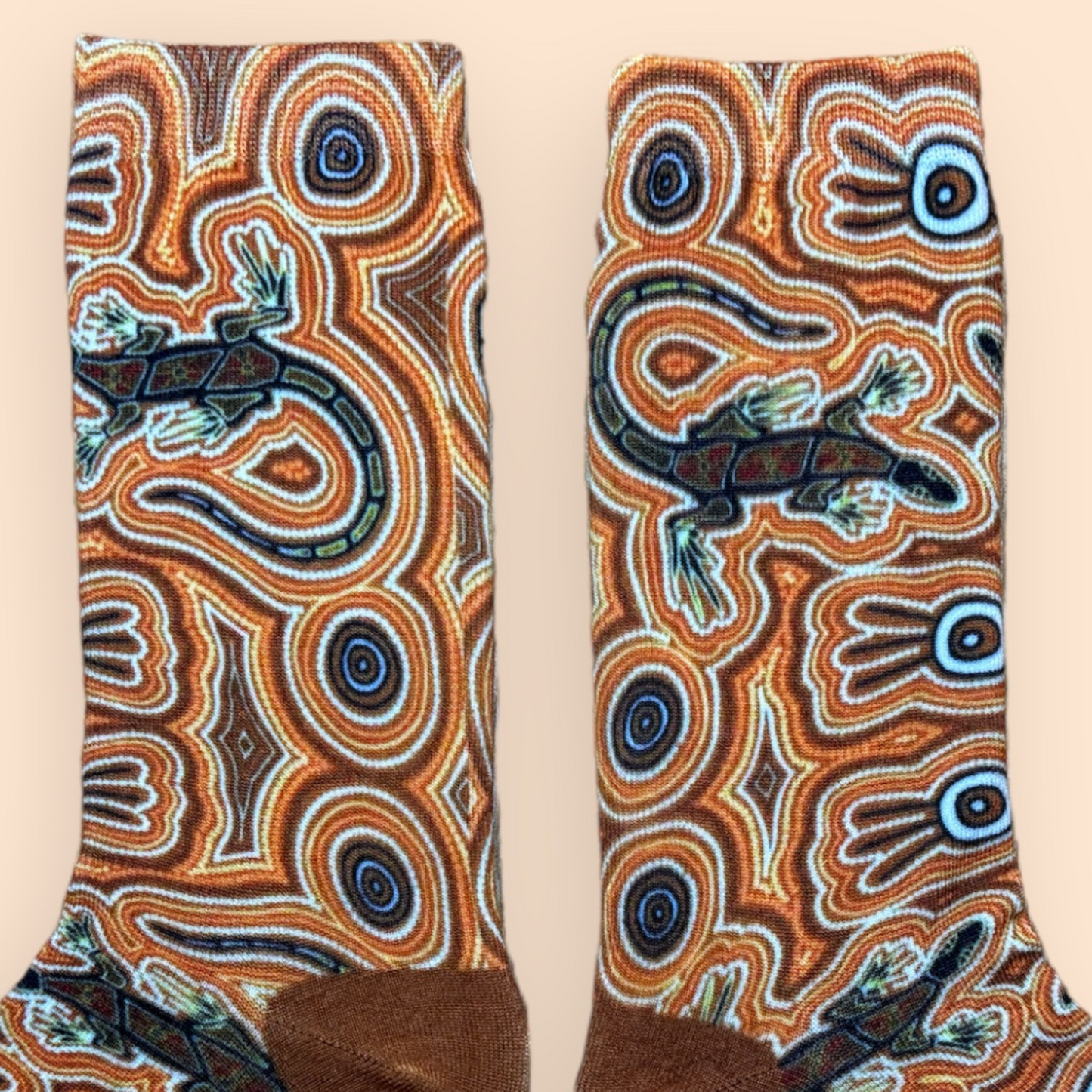 Kaarda (Goanna) Aboriginal socks