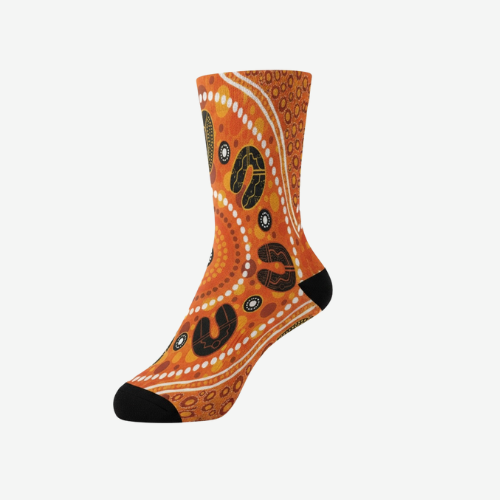 Bandang dandjoo (all together ) Aboriginal socks