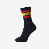 Cotton Aboriginal flag socks - Black