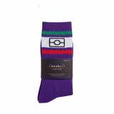 Cotton Aboriginal flag socks - Purple