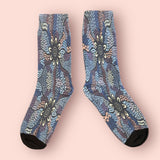 Moort Nyininy (Family Sitting) Aboriginal socks