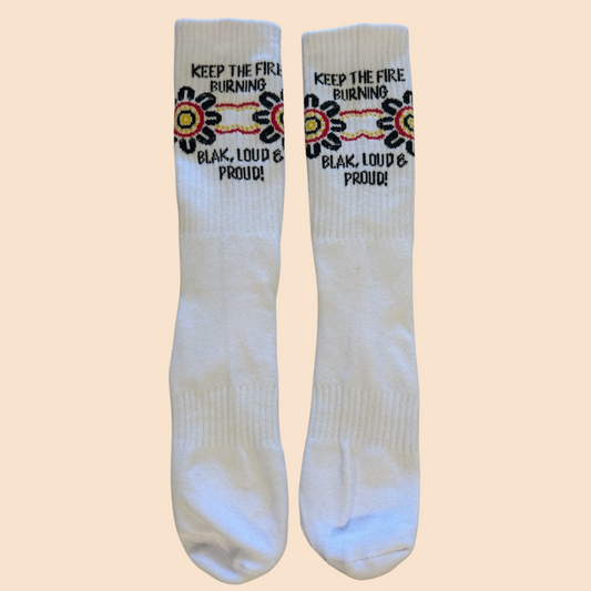 NAIDOC 2024 socks - White