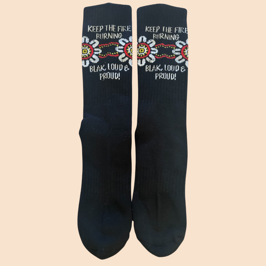 NAIDOC 2024 socks - Black