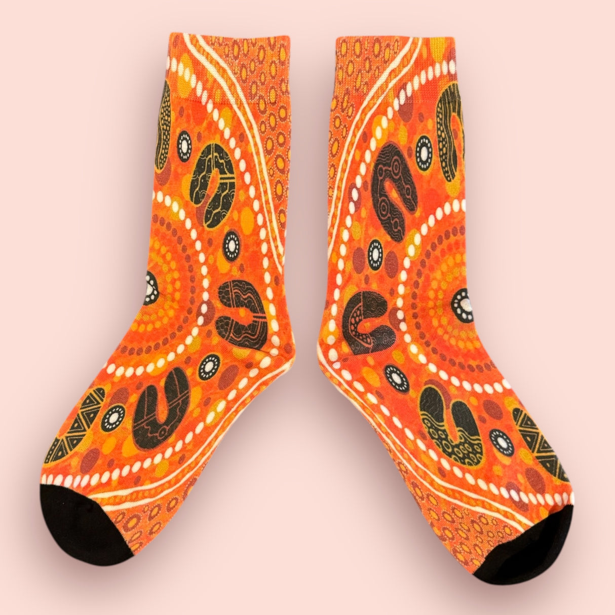 Bandang dandjoo (all together ) Aboriginal socks