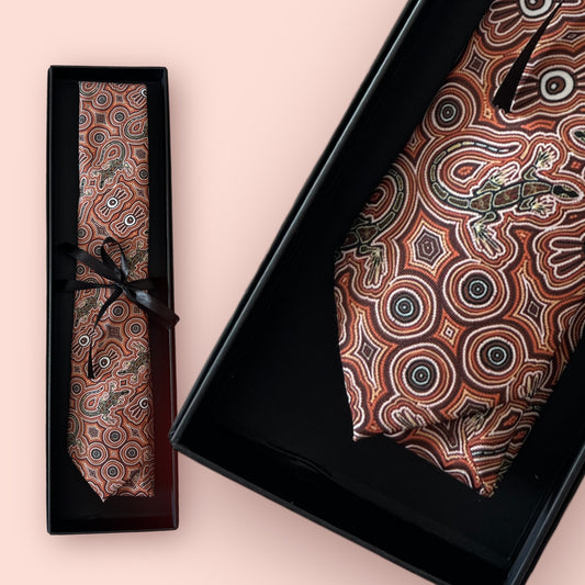 Kaarda (Goanna) Aboriginal Tie