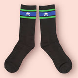 Cotton TSI flag socks - Black