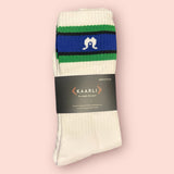 Cotton TSI flag socks - White