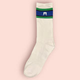 Cotton TSI flag socks - White