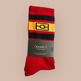 Cotton Aboriginal flag socks - Red