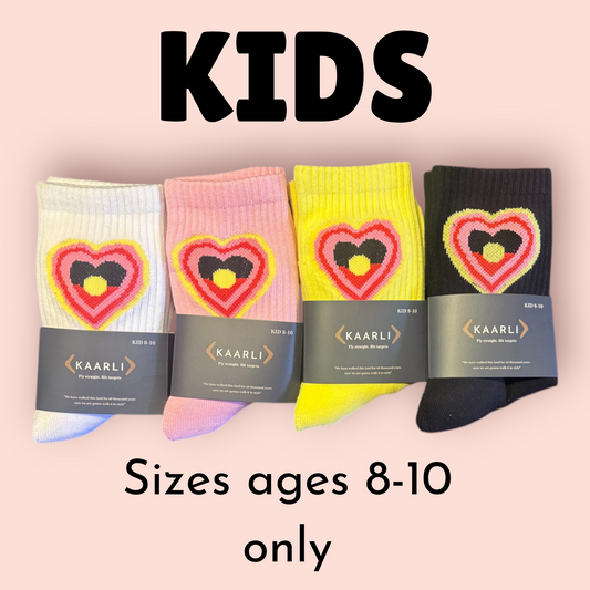 KIDS Cotton Blak Heart socks